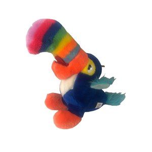 Vintage Superior Toy Plush Multicolor Toucan Stuffed Animal